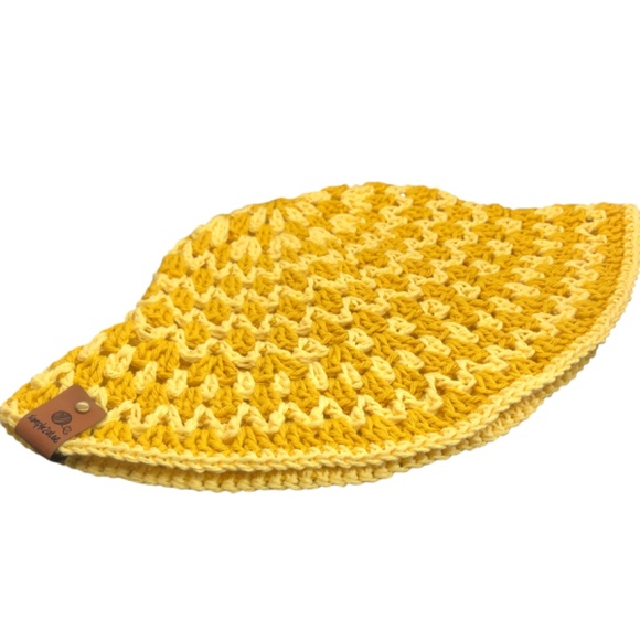Crochet Bucket Hat | Mustard Yellow main image 13